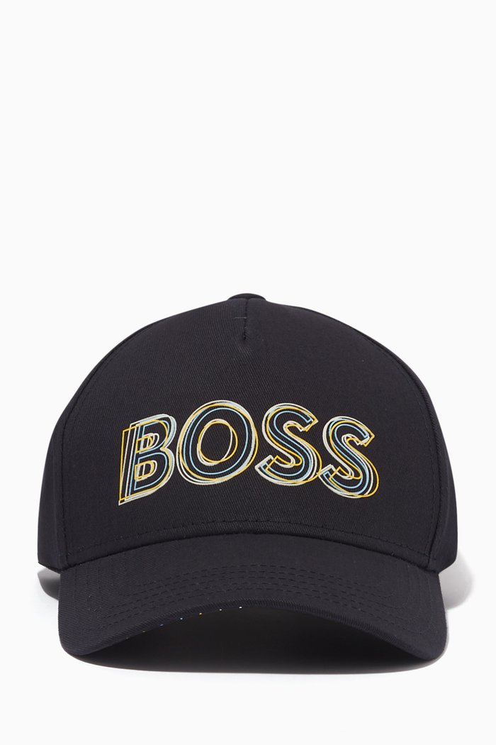 

Logo-printed Baseball Cap in Gabardine, Blue