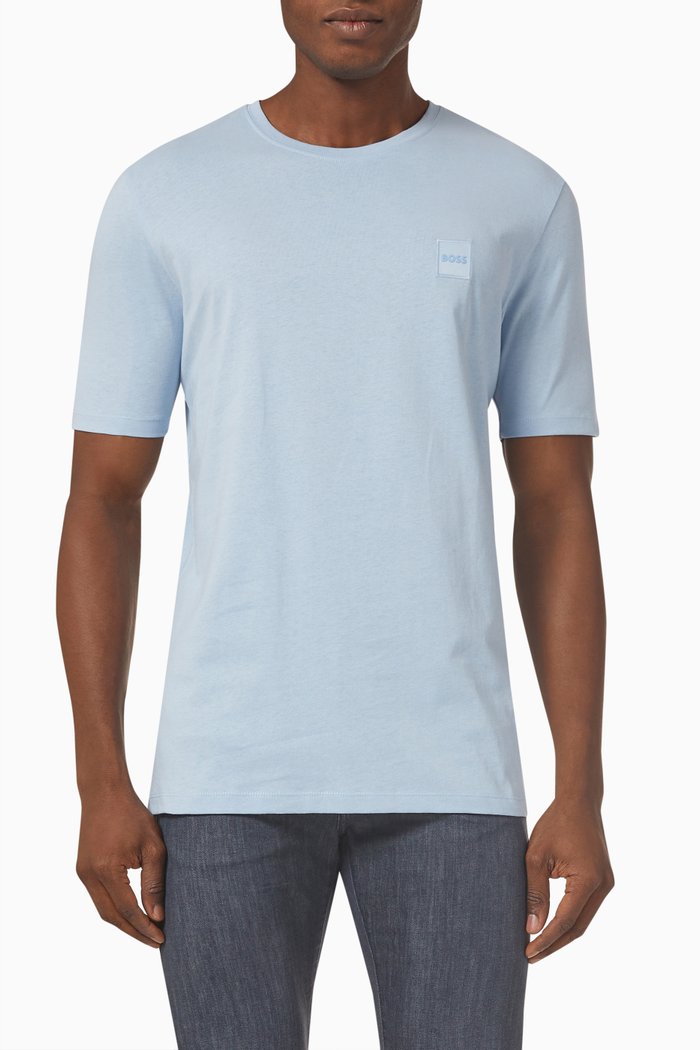 

Relaxed Fit T-shirt in Cotton Jersey, Blue