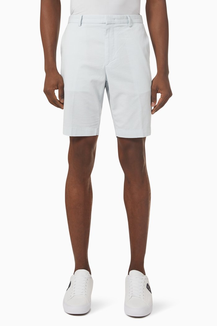 

Slim Fit Shorts in Stretch Cotton, Green