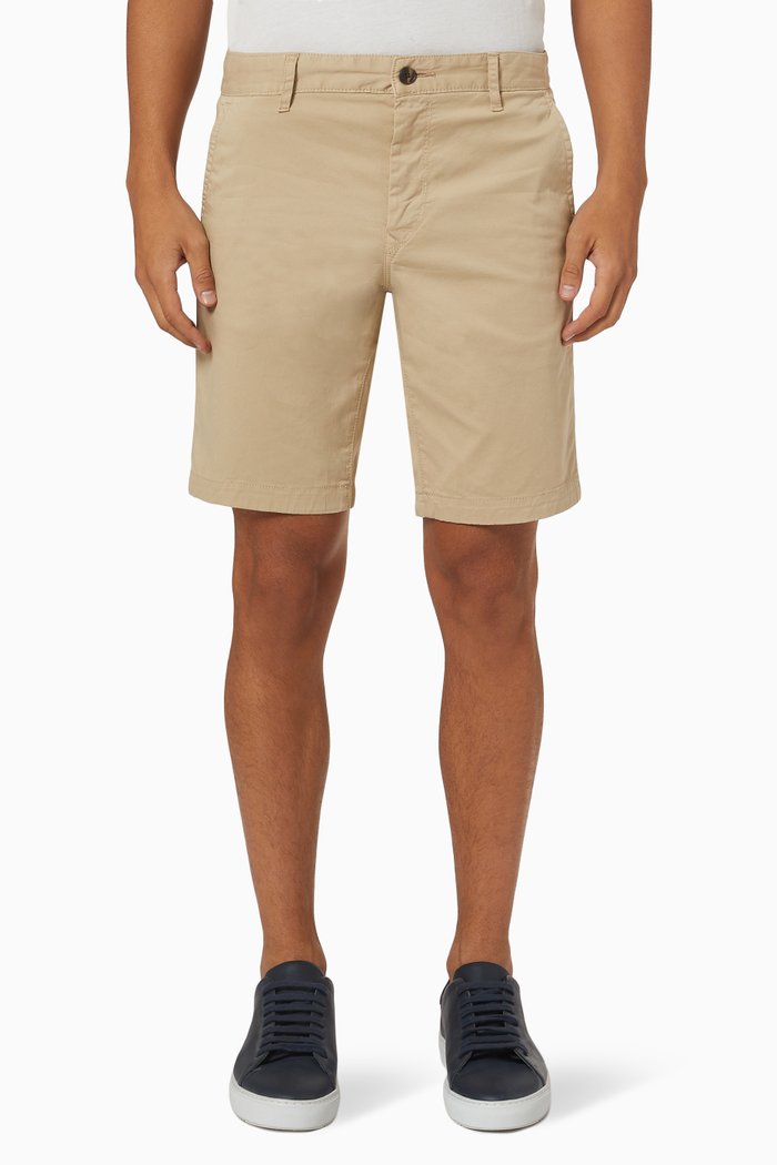 

Slim-fit Chino Shorts in Cotton, Neutral