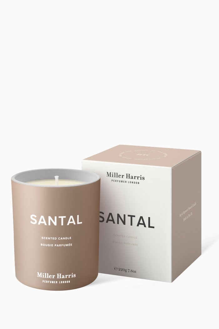Santal Scented Candle, 220g, Colourless