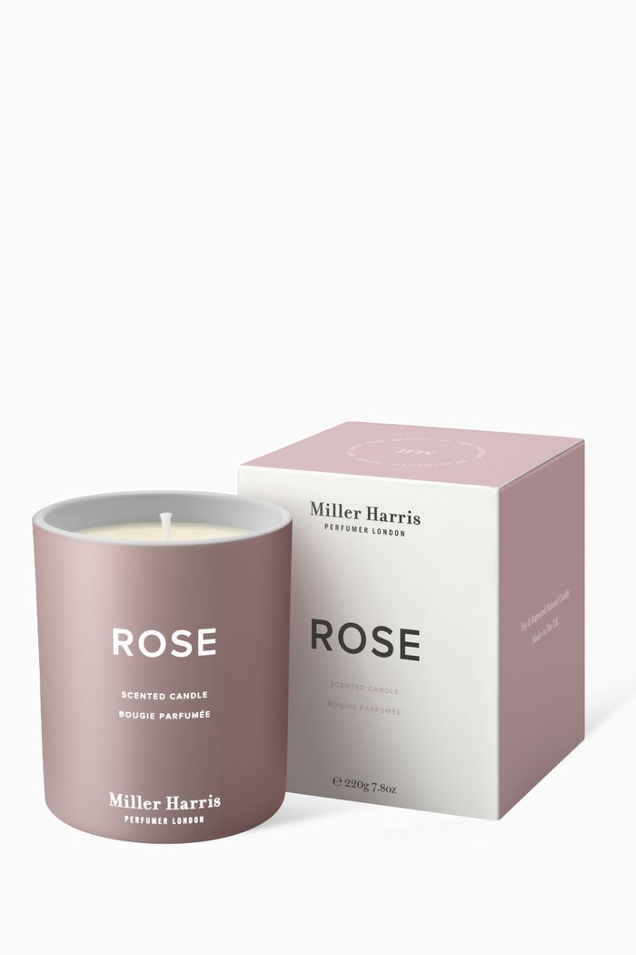 

Rose Scented Candle, 220g, Colourless