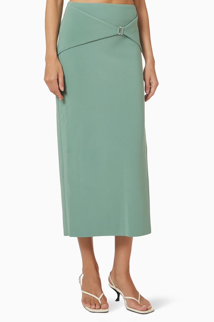 

Ivy Asymmetric Skirt, Green