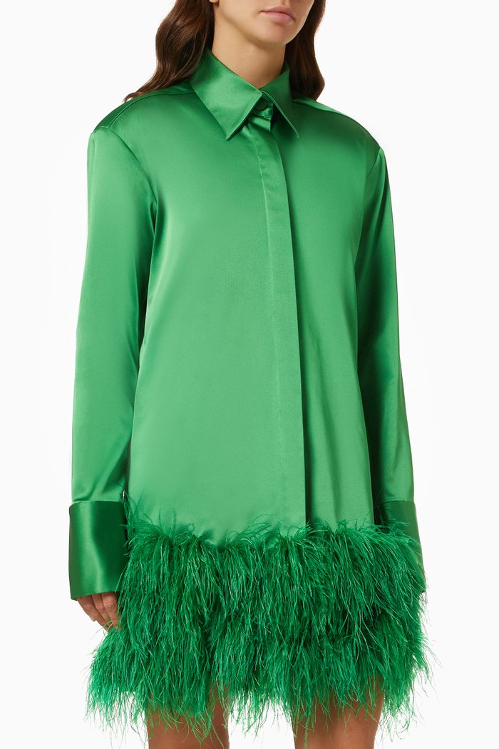 The Spoil Me Shirt Dress, Green