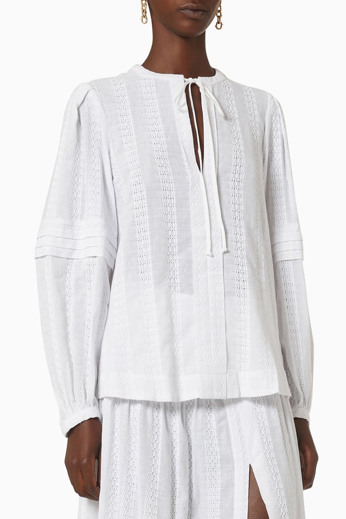 

Elodie Blouse in Cotton, White