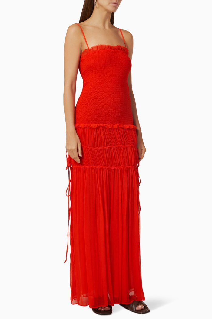 

Charlotte Cut Out Maxi Dress, Red