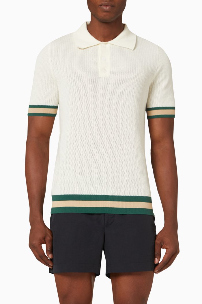 

Quinn Polo Shirt in Cotton, Neutral