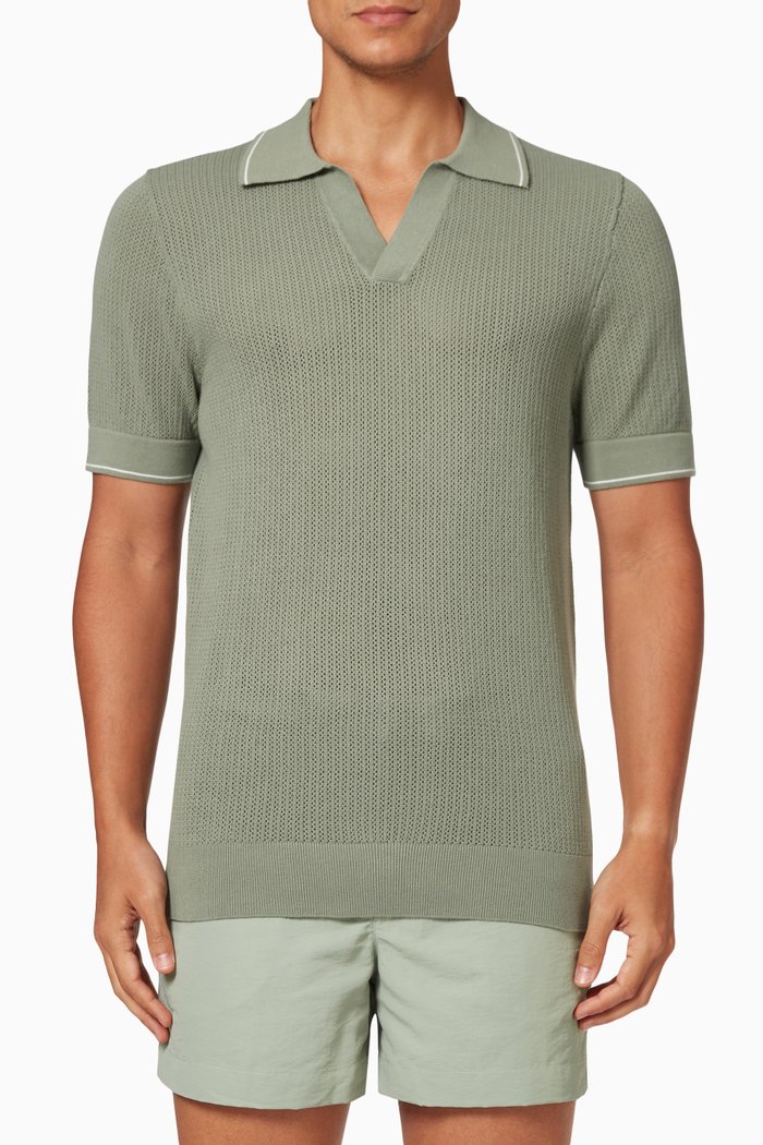 

Libera Polo Shirt in Cotton, Green