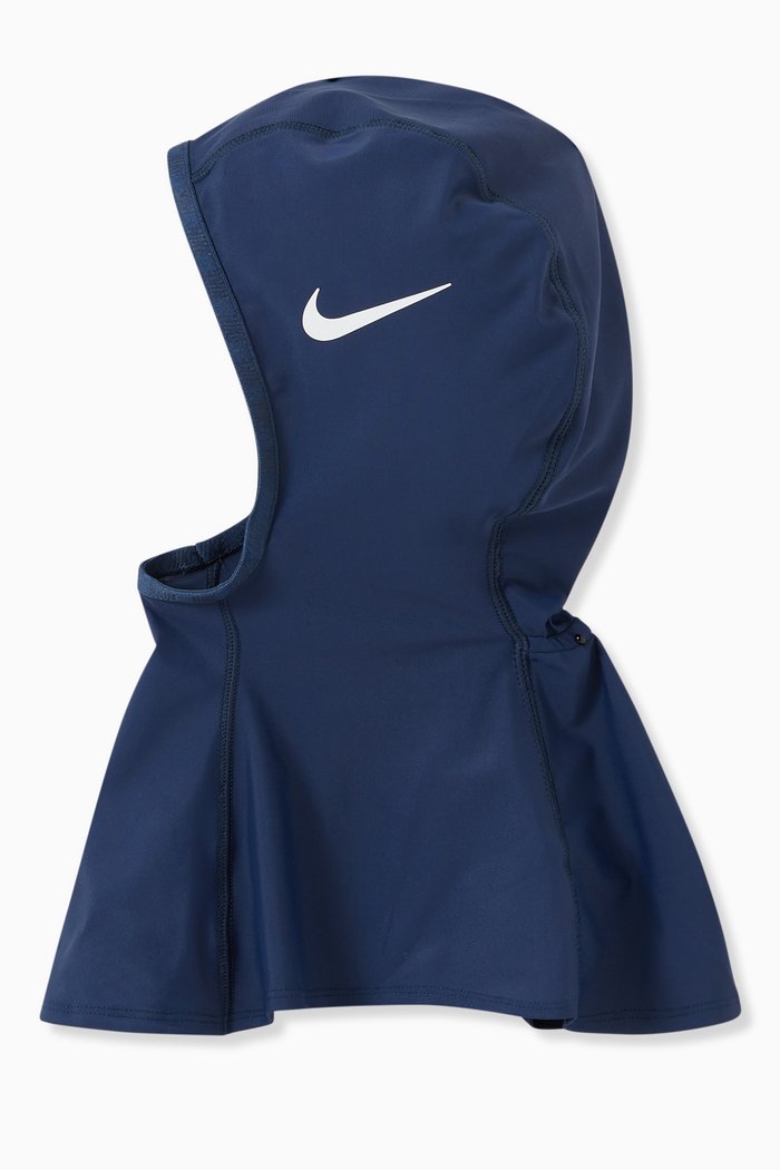 

Essentials Swim Hijab in Stretch Nylon, Blue