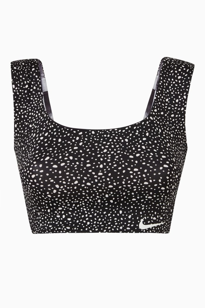 

Reversible Bikini Crop Top, Black