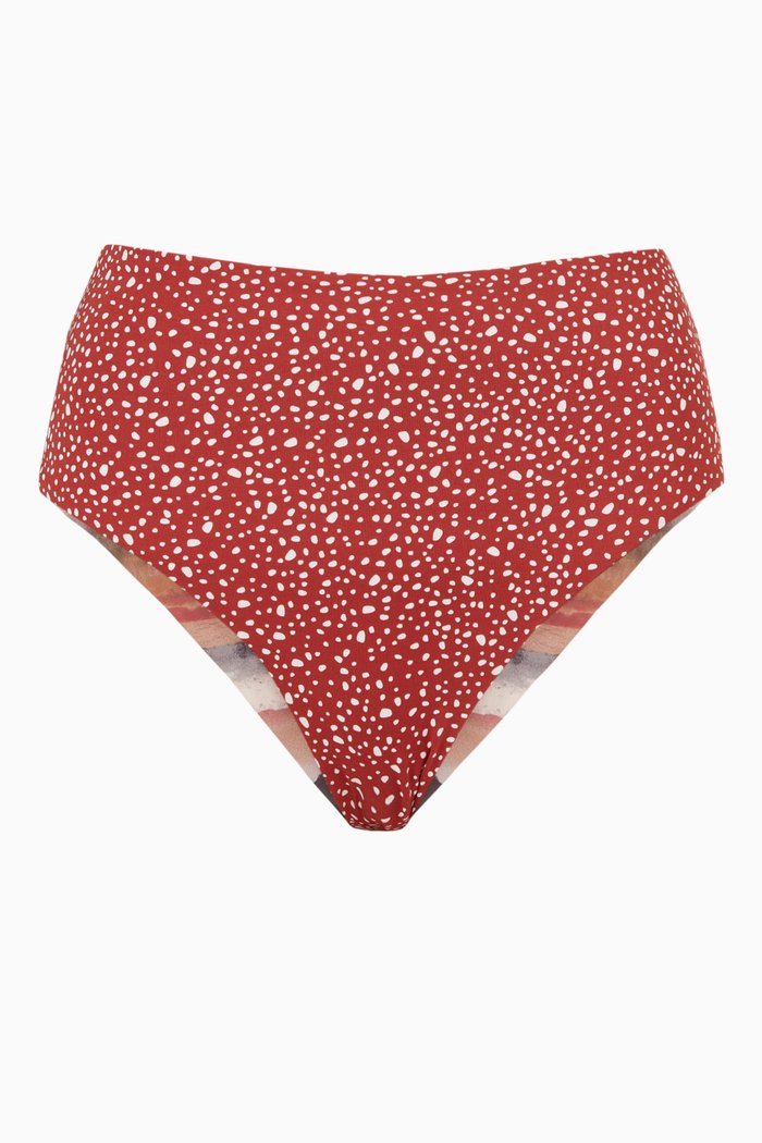 

Reversible High Rise Cheeky Bikini Bottom, Pink
