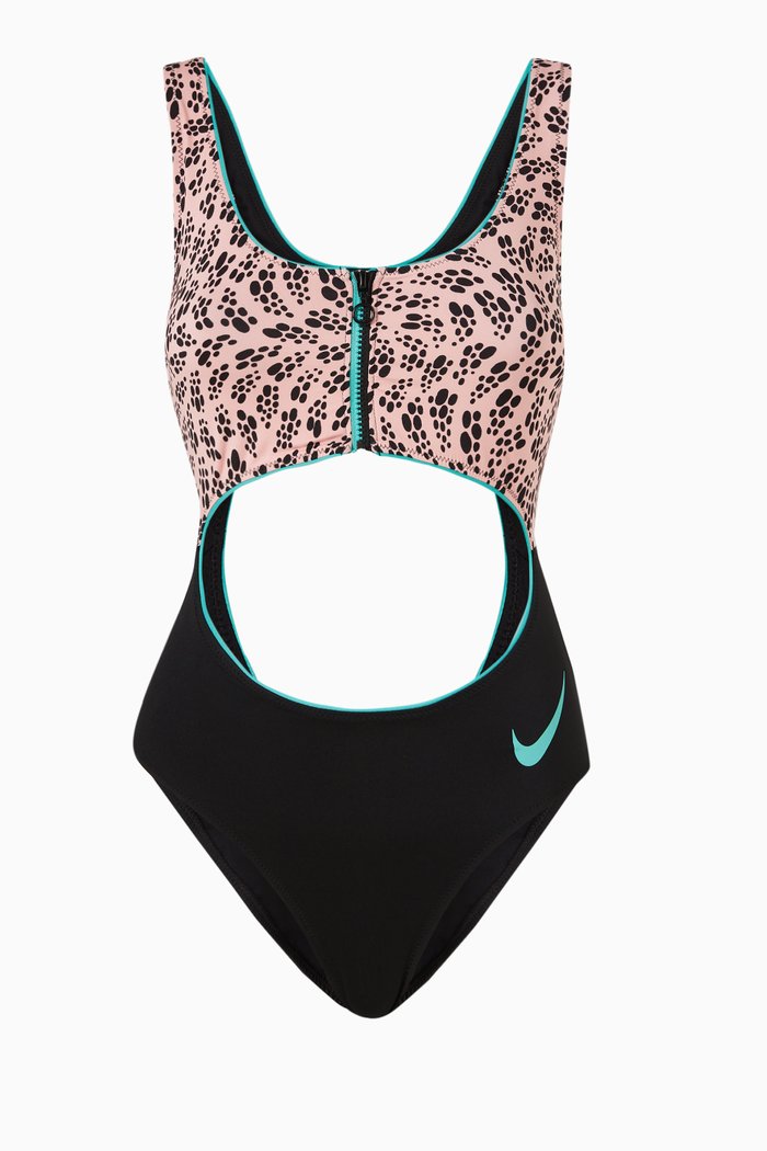 

Cutout One Piece Swimsuit, Black