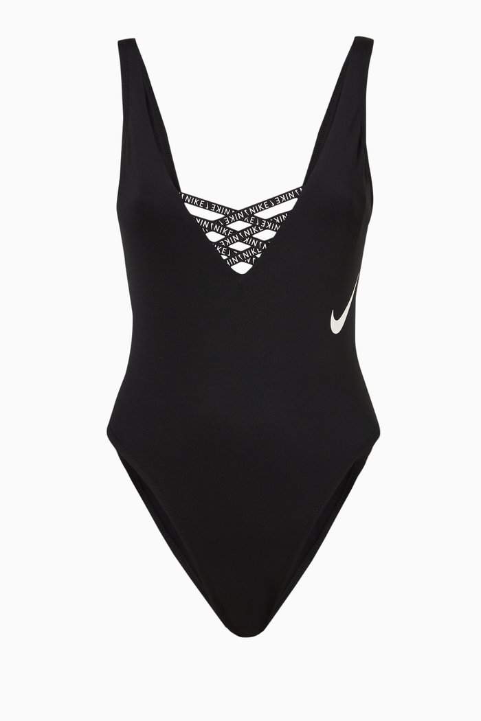 

U Back One Piece Swimsuit, Black