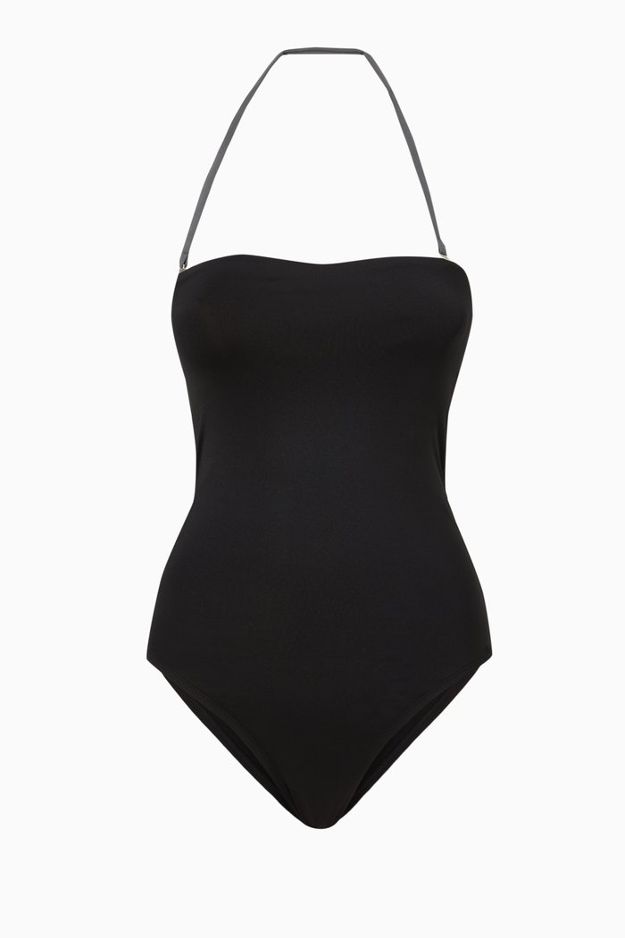 

Bandeau One Piece Swimsuit, Black