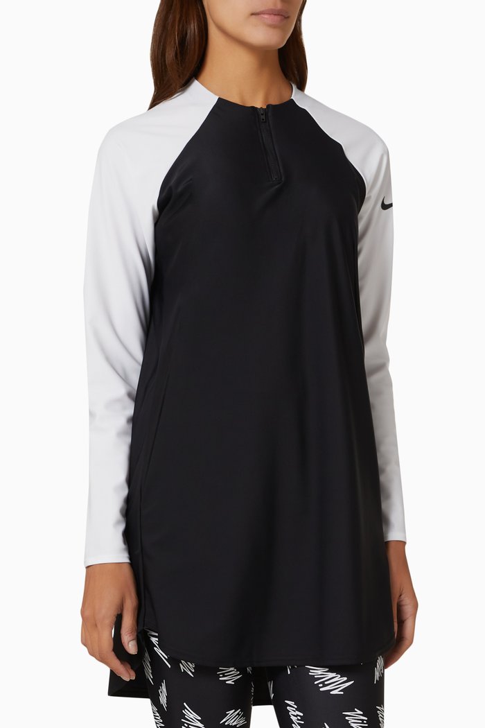Full Coverage Swim Tunic, Black
