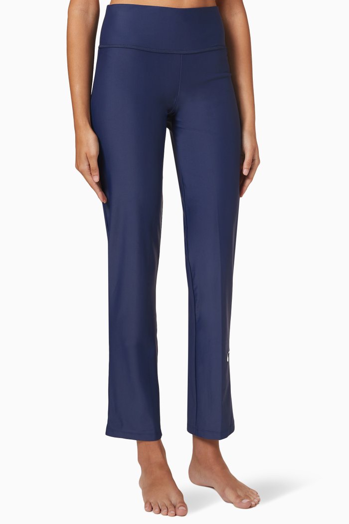 

Victory Straight Fit Swim Leggings in Stretch Nylon, Blue