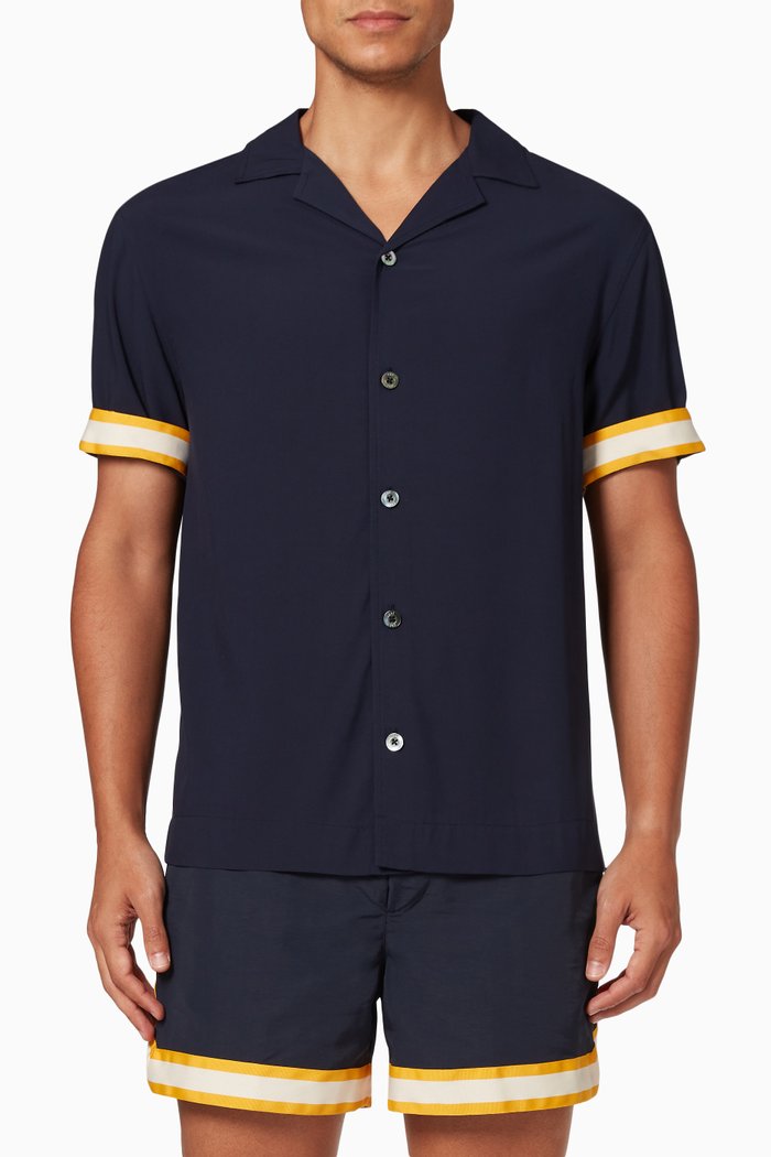 

Valbonne Shirt in Viscose, Blue