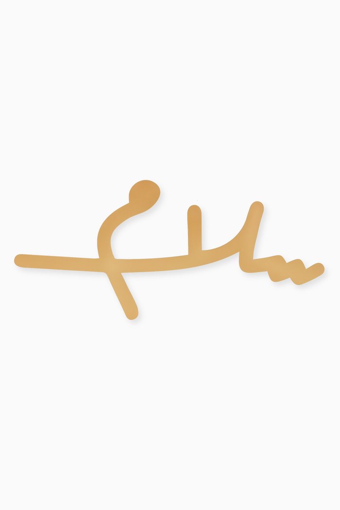 

Freehand Salam (Peace) Modern Wall Decor, Gold