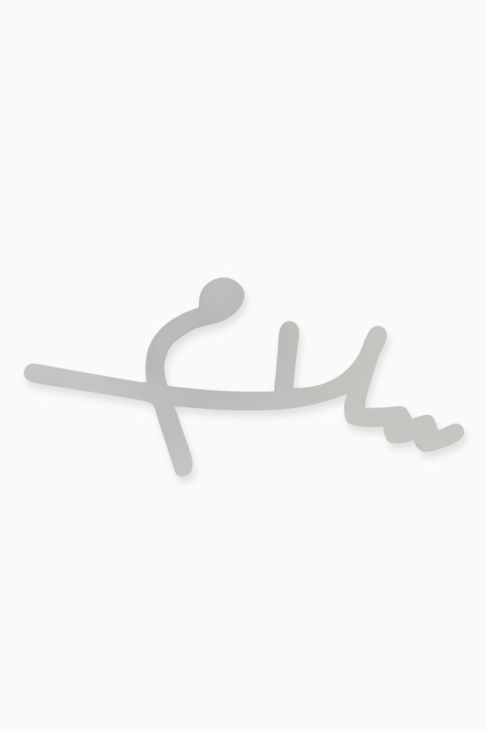 

Freehand Salam (Peace) Modern Wall Decor, Silver