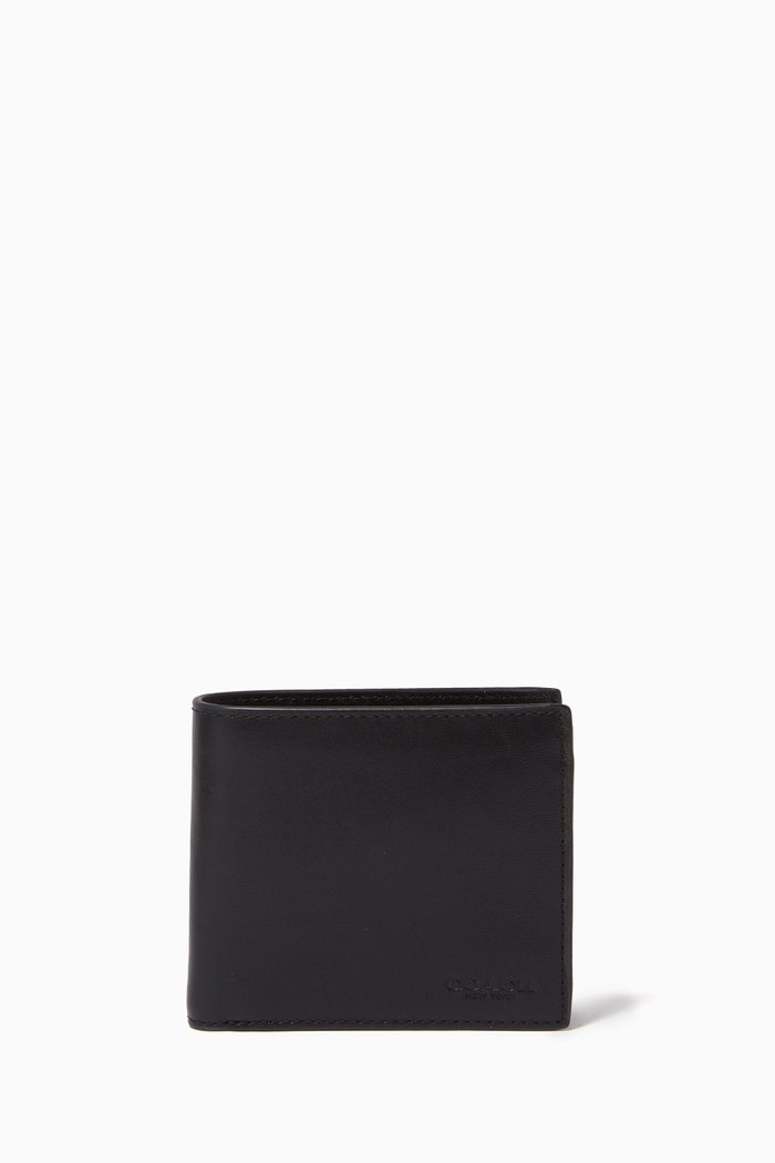 

Coin Wallet in Leather, Black