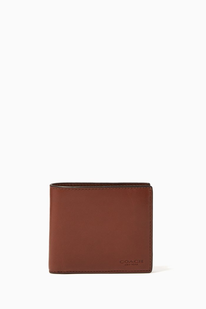 

Coin Wallet in Leather, Brown