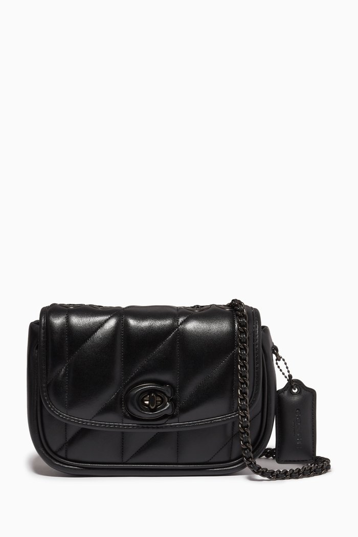 

Pillow Madison Quilted 18 Shoulder Bag in Nappa, Black