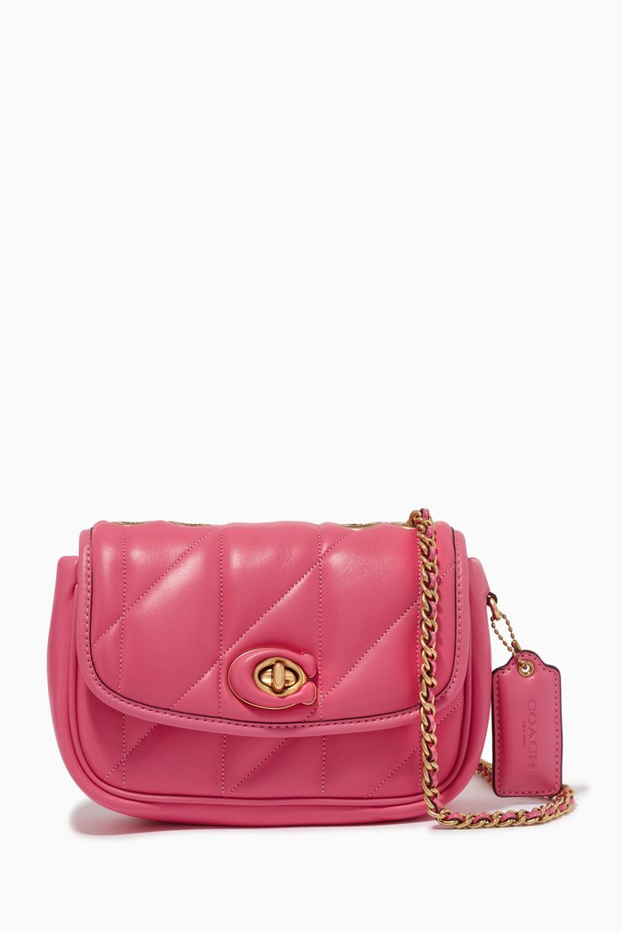 

Pillow Madison Quilted 18 Shoulder Bag in Nappa, Orange