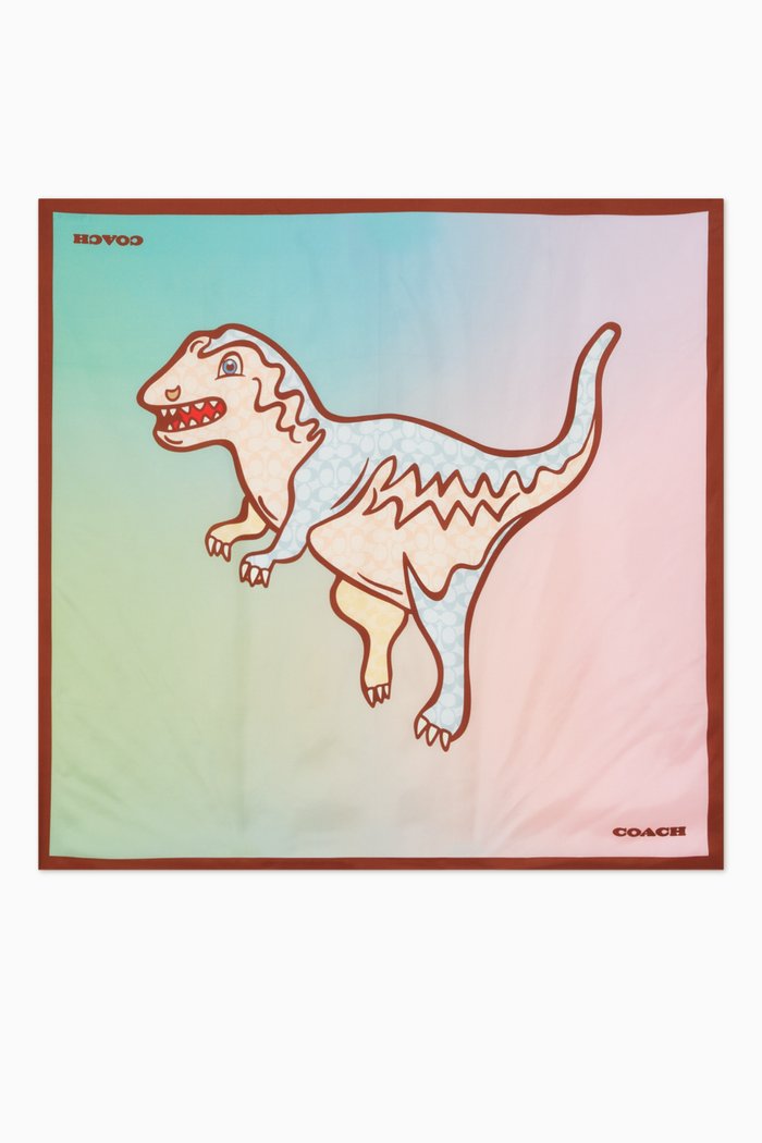 

Signature Ombré Rexy Print Square Scarf in Silk, Multicolour
