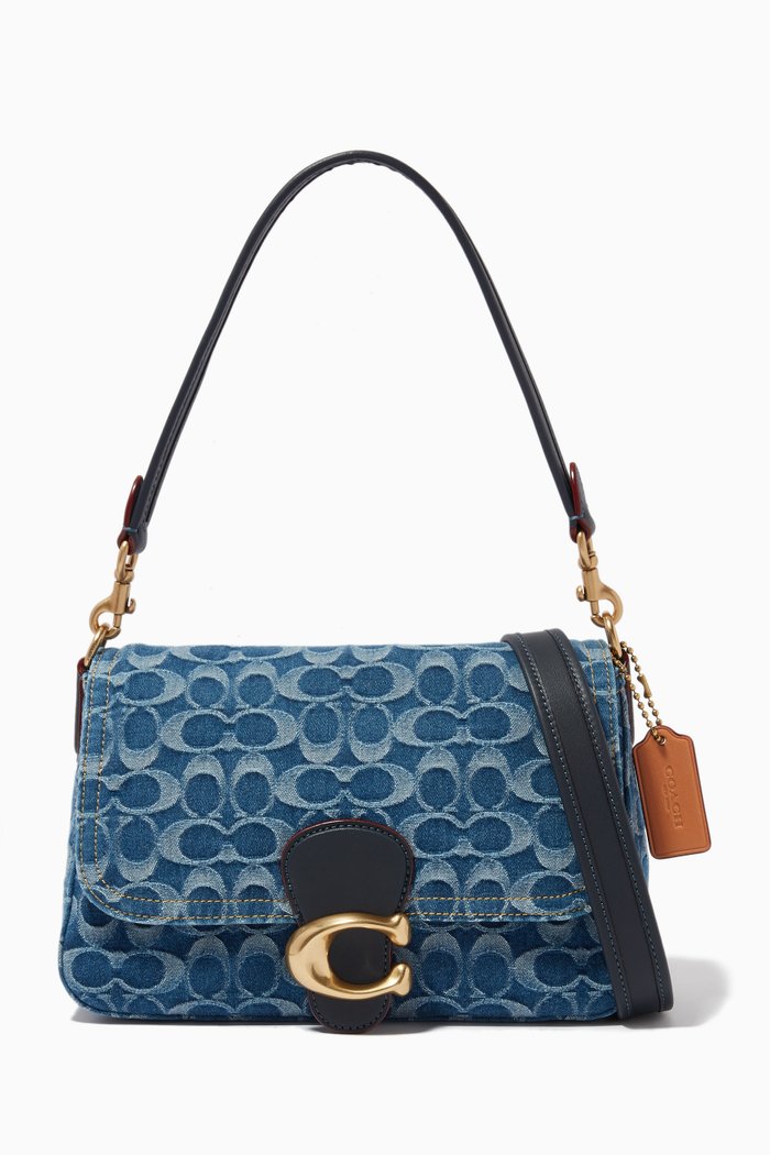 

Tabby Shoulder Bag in Signature Denim, Blue