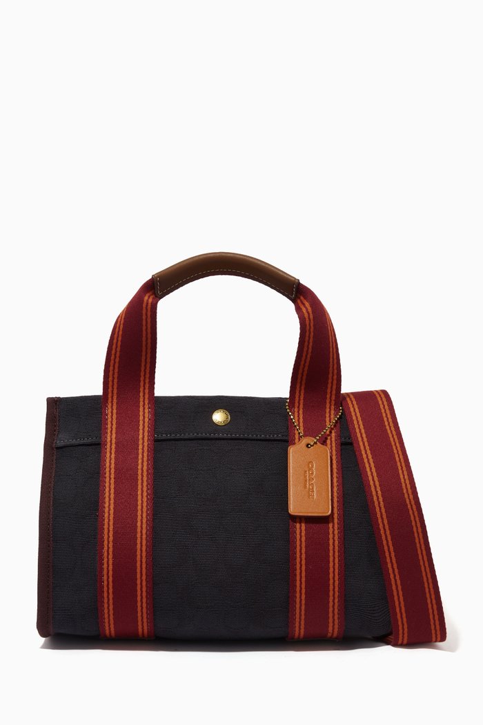 

Spin 27 Tote Bag In Signature Jacquard, Black
