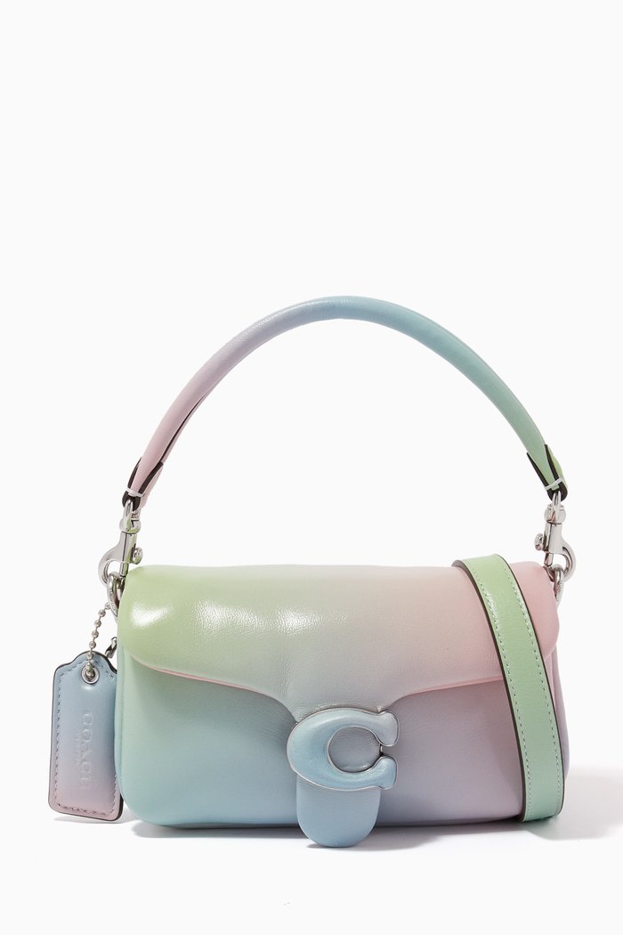 

Pillow Tabby Shoulder Bag 18 in Ombre Nappa Leather, Green