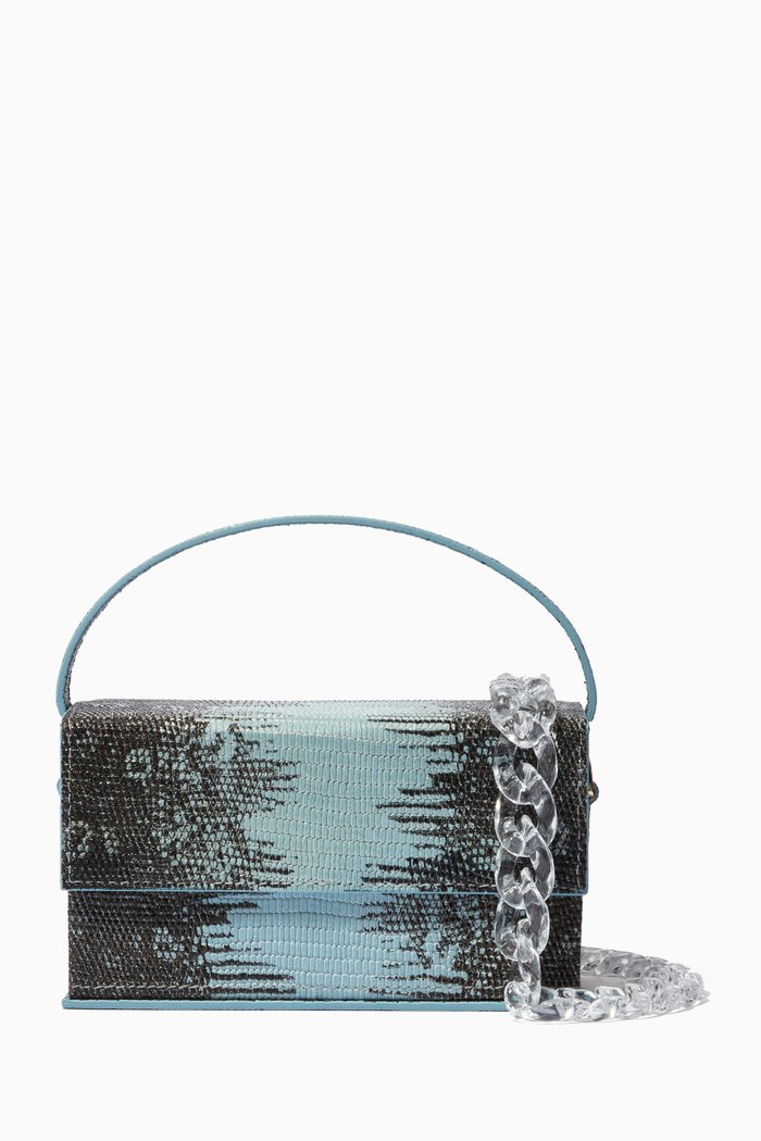 

Ida Bag in Himalayan Lizard Leather, Blue
