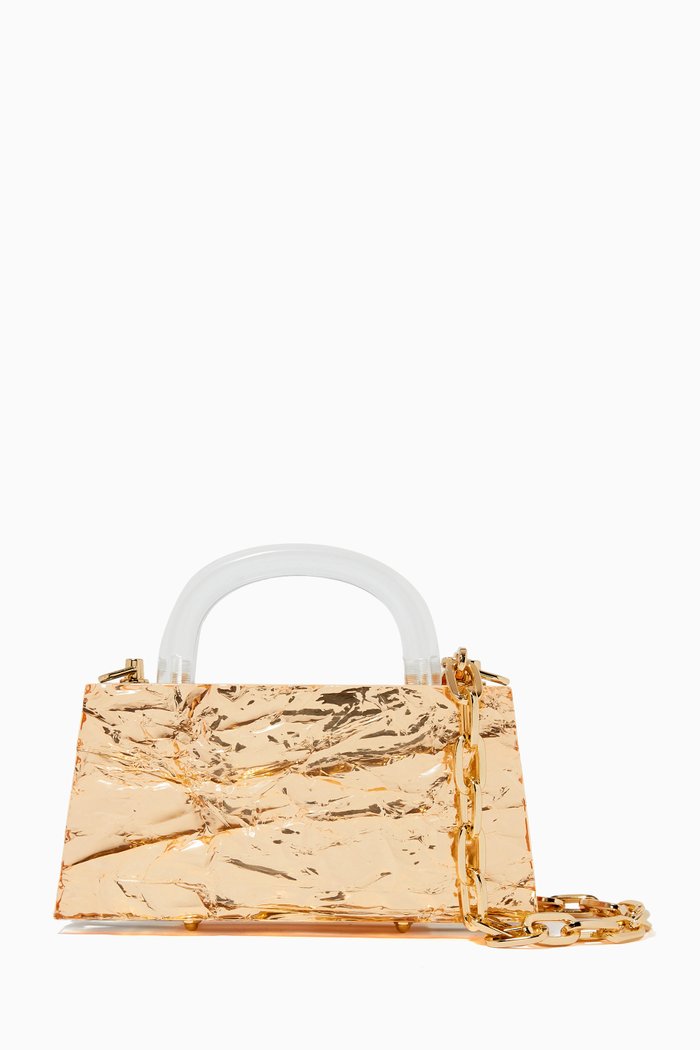 

Eva Crushed Ice Bag, Gold