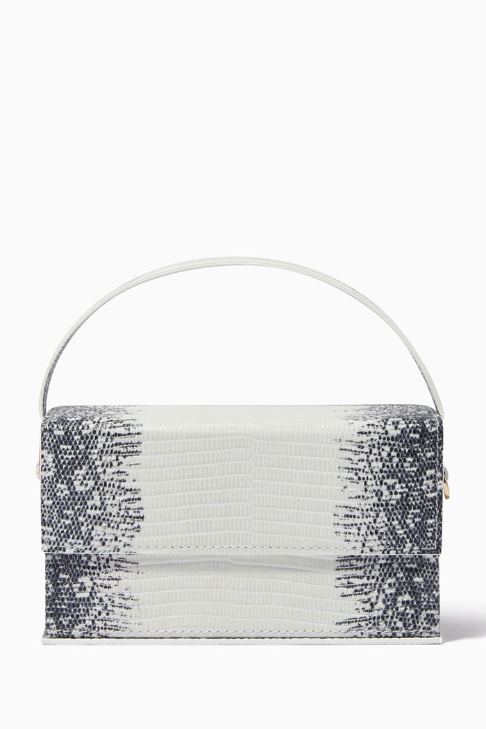 

Ida Bag in Himalayan Lizard Leather, White