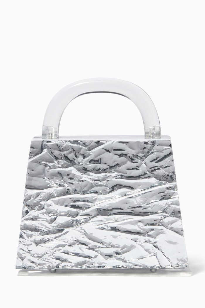 

Eva Crushed Ice Bag, Silver