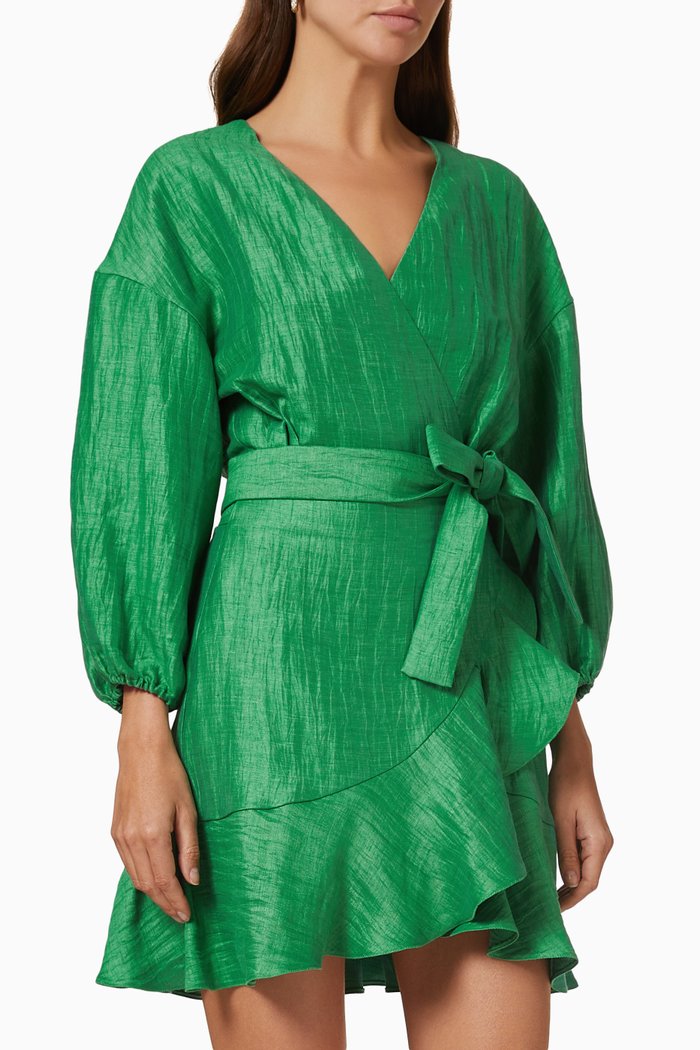 

Rifeuille Mini Dress, Green