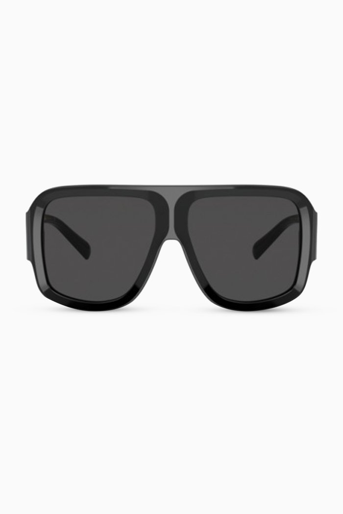 

DG Crossed Sunglasses in Acetate, Black