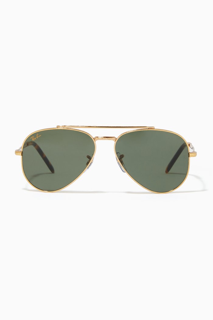 

Aviator Sunglasses in Metal, Gold