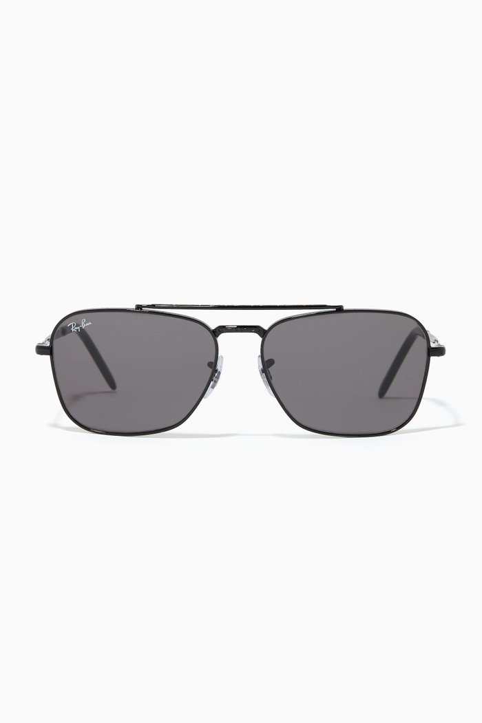 

Caravan Sunglasses in Metal, Black