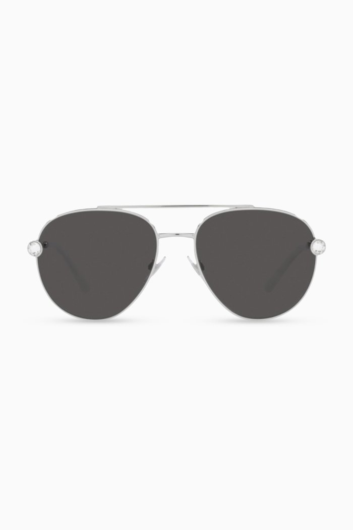 

Aviator Sunglasses in Metal, Silver