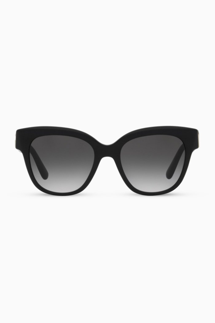 

DG Crossed Sunglasses in Acetate, Black