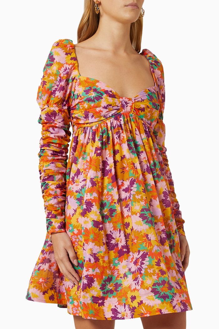 

Violet Mini Dress in Cotton, Multicolour