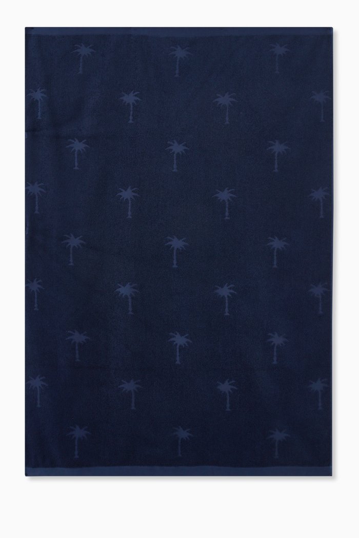 

Palm Towel in Cotton, Blue