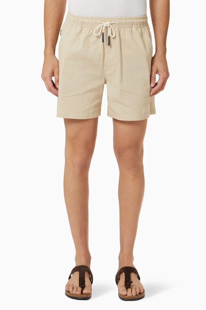 Shorts in Linen, Neutral