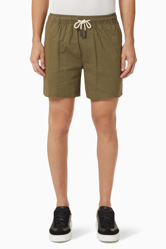 

Shorts in Linen, Green