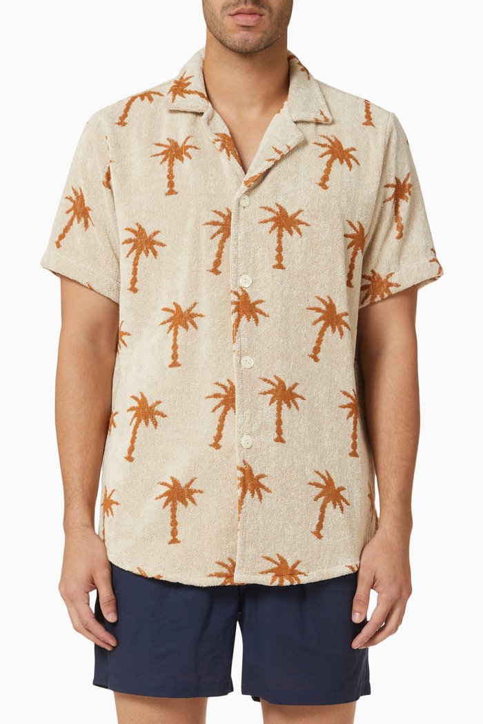 

Palmy Cuba Shirt in Cotton Terry, Neutral