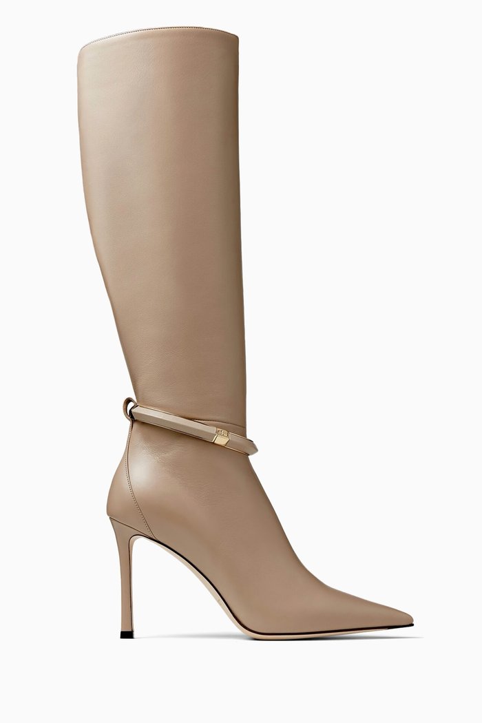 

Dreece 95 Knee Boots in Nappa, White
