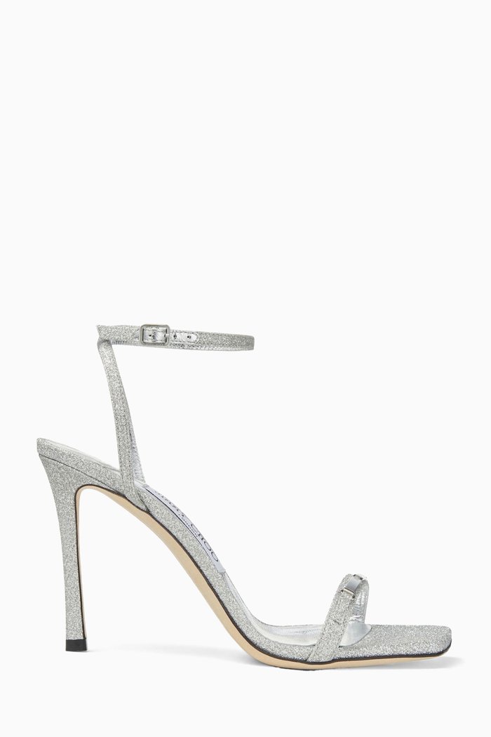

Jaxon 95 Sandals in Fine Glitter, Silver