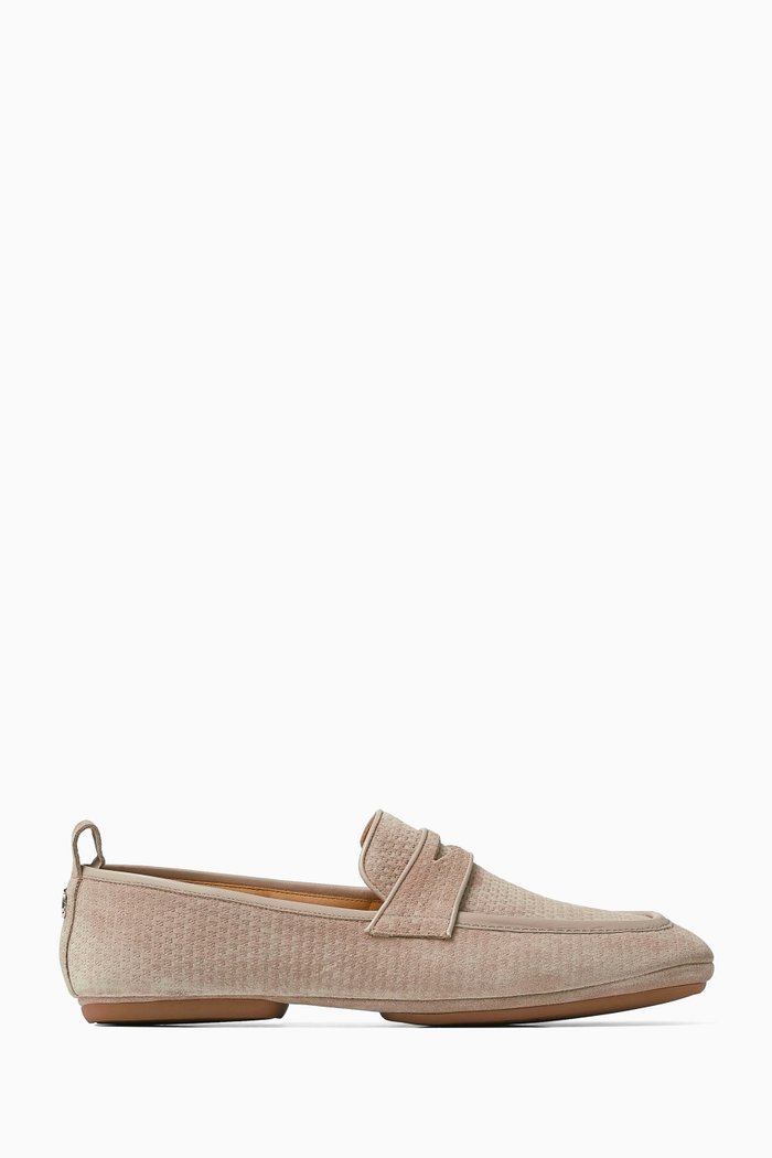 

Buxton Loafers in Suede and Nappa, Brown
