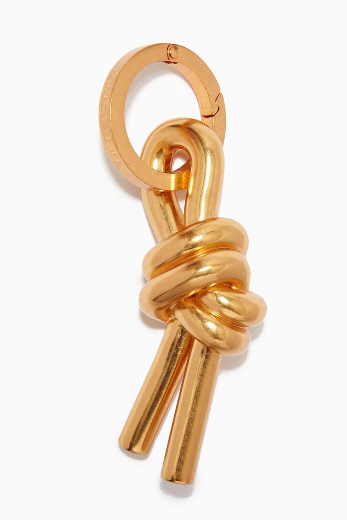 

Knotted Key Ring in Metal, Gold